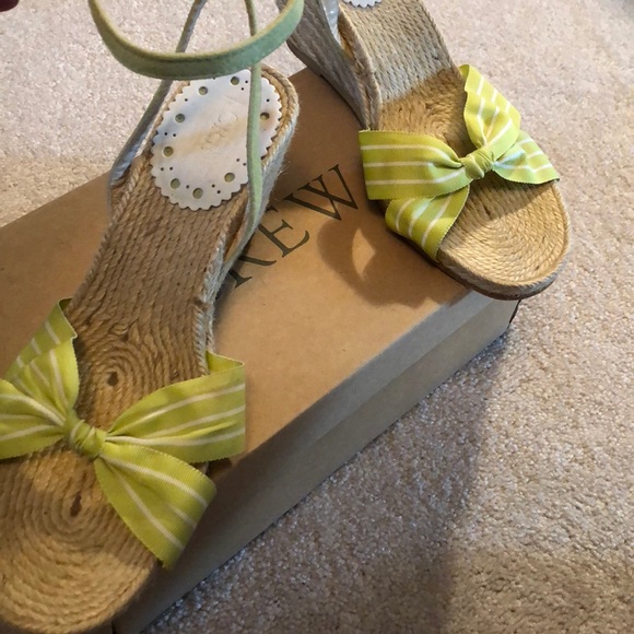 J.Crew green and white striped espadrilles - Picture 3 of 4